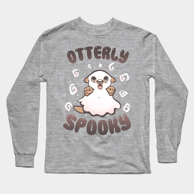 Otterly Spooky Long Sleeve T-Shirt by TechraNova